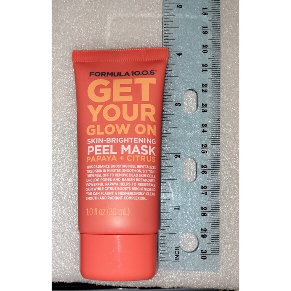 Formula Get Your Glow On Skin Brightening Peel Mask Papaya Citrus Skincare Face - Picture 13 of 13